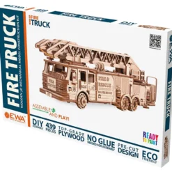 Mekaniskt 3D-pussel i trä, stl. 37,8x9,8 cm, 439 st./ 1 förp.