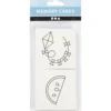Memory, stl. 7x7 cm, 400 g, vit, 1 set