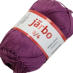 Merceriserat bomullsgarn, nr. 8/4, virknål 3, lila, 50 g/ 1 st.