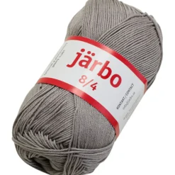 Merceriserat bomullsgarn, nr. 8/4, virknål 3, grå, 50 g/ 1 st.