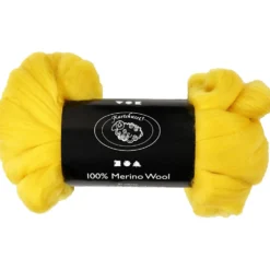 Merinoull, tjocklek 21 my, solgul, 100 g/ 1 förp.