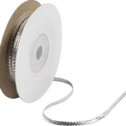 Metallband, B: 3,5 mm, silver, 20 m/ 1 rl.
