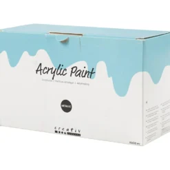 Metallic akrylfärg, mixade färger, 10x120 ml/ 1 förp.