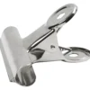 Metallklämma, B: 7,5 cm, silver, 6 st./ 1 förp.