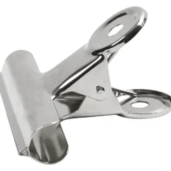 Metallklämma, B: 7,5 cm, silver, 6 st./ 1 förp.