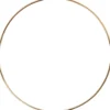 Metallring, Dia. 20 cm, tjocklek 3 mm, guld, 1 st.