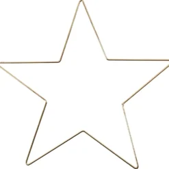 Metallstjärna, Dia. 30 cm, tjocklek 3 mm, guld, 1 st.