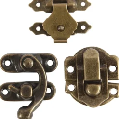 Minibeslag, stl. 16x19-19x29,5 mm, antikguld, 15 set/ 1 förp.