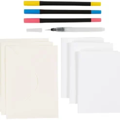 Mini DIY Kit Akvarell, Kort och kuvert, 1 förp.