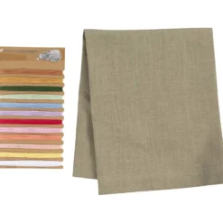 Mini DIY Kit Broderi, Servett, dusty grön, 1 förp.