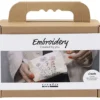 Mini DIY Kit Broderi, Sminkväska, cream, 1 förp.