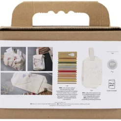 Mini DIY Kit Broderi, Sminkväska, cream, 1 förp.