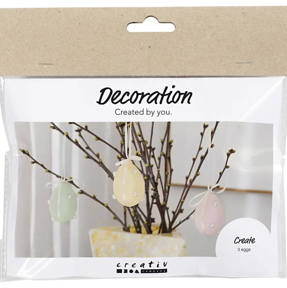 Mini DIY Kit Dekoration, Ägg, pastellfärger, 1 förp.