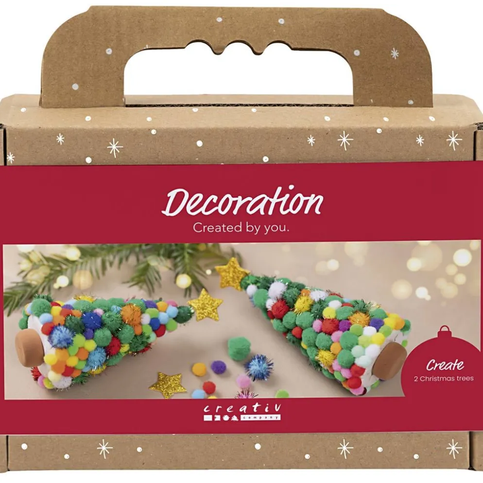 Mini DIY Kit Dekoration, Julgran, mixade färger, 1 förp.