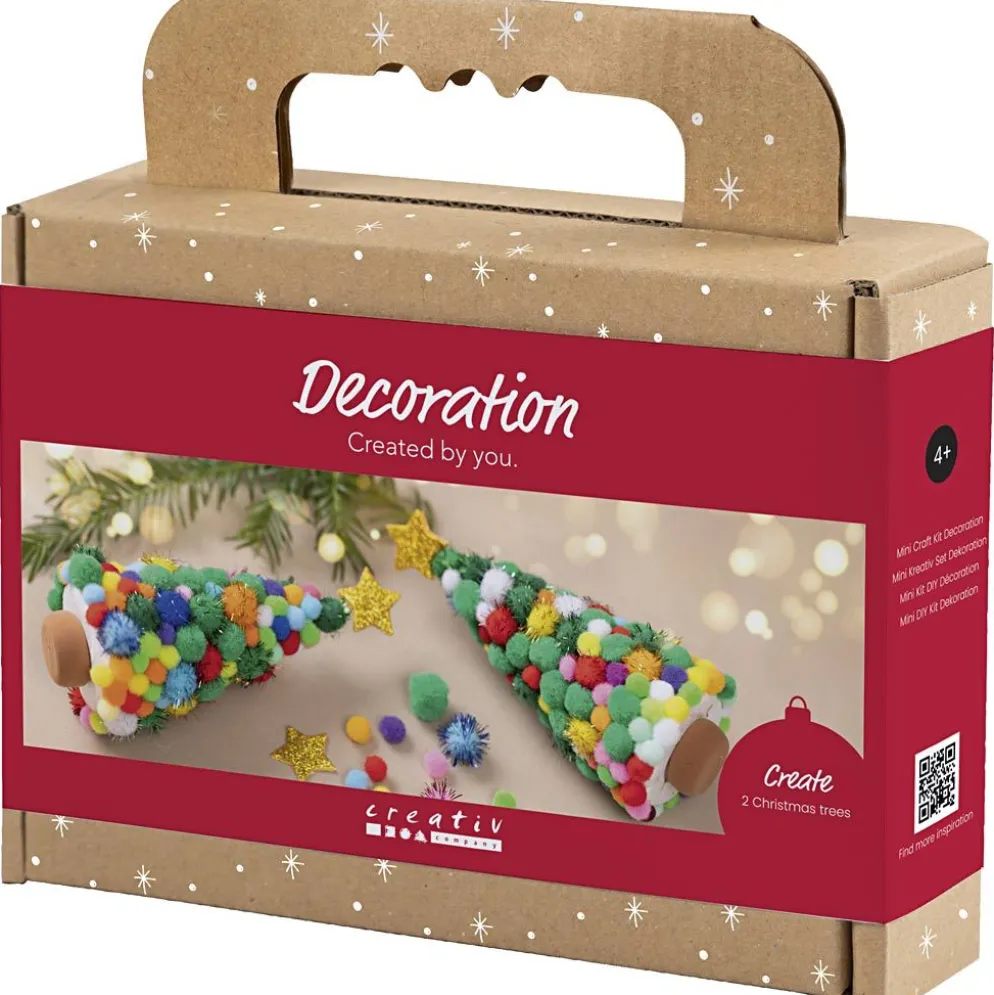 Mini DIY Kit Dekoration, Julgran, mixade färger, 1 förp.