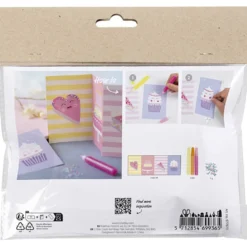 Mini DIY Kit Dekoration, Kakor, pastellrosa, pastelllila, pastellgul, 1 förp.