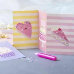 Mini DIY Kit Dekoration, Kakor, pastellrosa, pastelllila, pastellgul, 1 förp.