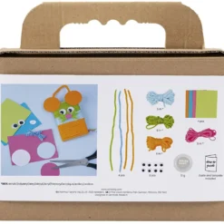 Mini DIY Kit Dekoration, Möss och ugglor, mixade färger, 1 förp.