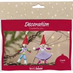 Mini DIY Kit Dekoration, Tomtenissar, mixade färger, 1 förp.