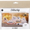 Mini DIY Kit Färgläggning, Spöken, svart, ljusorange, mellanorange, vit, 1 förp.