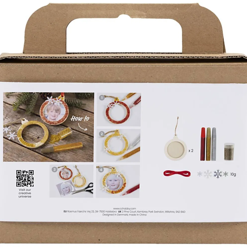 Mini DIY Kit Juldekorationer, Ramar, 1 förp.