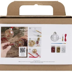Mini DIY Kit Julgranskulor, Paljetter, 1 förp.