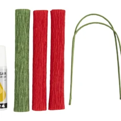 Mini DIY Kit Kräppapper, Rosor, Stretchbarhet: 180%, 105 g, 1 förp.
