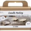 Mini DIY Kit Ljustillverkning, Sojaljus i ostronskal, off white, 1 förp.