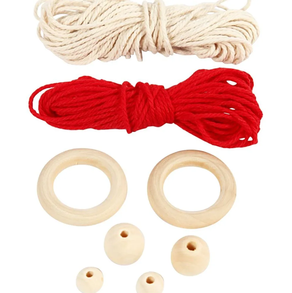Mini DIY Kit, makramé nisse, H: 14 cm, 1 förp.