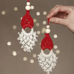 Mini DIY Kit, makramé nisse, H: 14 cm, 1 förp.