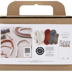 Mini DIY Kit Makramé, Regnbåge, 1 förp.