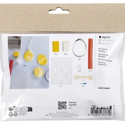 Mini DIY Kit Modellera, ägg, ljusgul, pastellfärger, 1 förp.