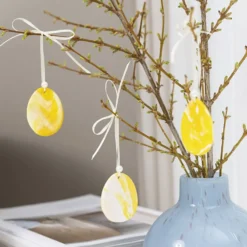 Mini DIY Kit Modellera, ägg, ljusgul, pastellfärger, 1 förp.