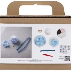 Mini DIY Kit Modellera, Monster Bobby, ljusblå, 1 förp.