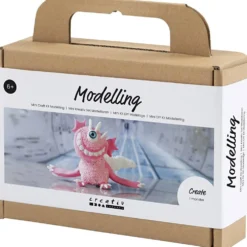 Mini DIY Kit Modellera, Monster Sally, ljusrosa, 1 förp.