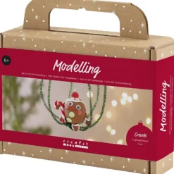 Mini DIY Kit Modellera, Pepparkaksgubbe, mixade färger, 1 förp.