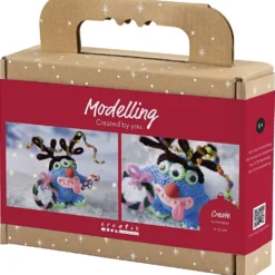 Mini DIY Kit Modellera, Renmonster, mixade färger, 1 förp.