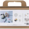 Mini DIY Kit Modellera, robot, grå, rosa, 1 förp.