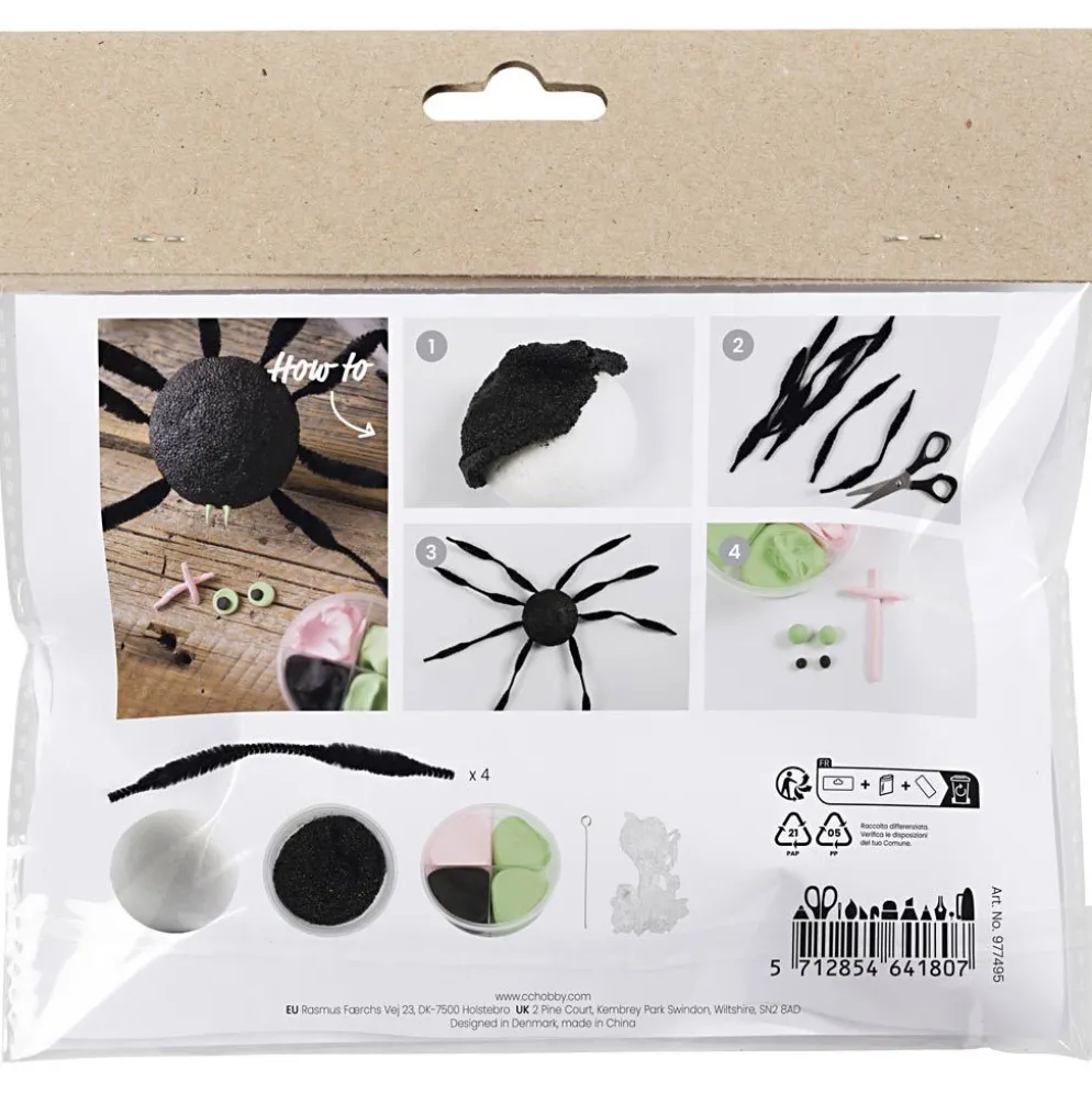 Mini DIY Kit Modellera, Spindel, 1 förp.