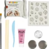Mini DIY Kit Modellera, Värmeljushållare, rosa, 1 förp.