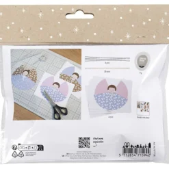 Mini DIY Kit Pappersdekoration, Änglar, mixade färger, 1 förp.
