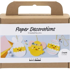 Mini DIY Kit Pappersdekoration, kartong med dekoration, 1 set