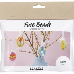 Mini DIY Kit Rörpärlor, Hängdekorationer i form av ägg, mixade färger, 1 förp.