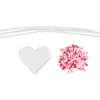 Mini DIY Kit Rörpärlor, Julhjärtan, rosa, ljusrosa, primärröd, vit, 1 förp.