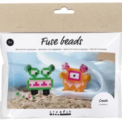 Mini DIY Kit Rörpärlor, Monster, mixade färger, 1 förp.