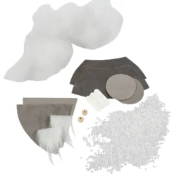 Mini DIY Kit, Skandinavisk tomte, H: 12 cm, grå, 1 förp.