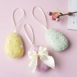 Mini DIY Kit Sömnad, påskägg, pastellfärger, 1 förp.