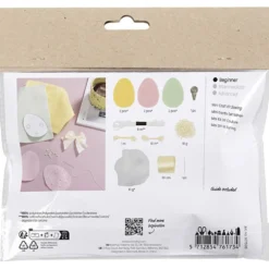 Mini DIY Kit Sömnad, påskägg, pastellfärger, 1 förp.