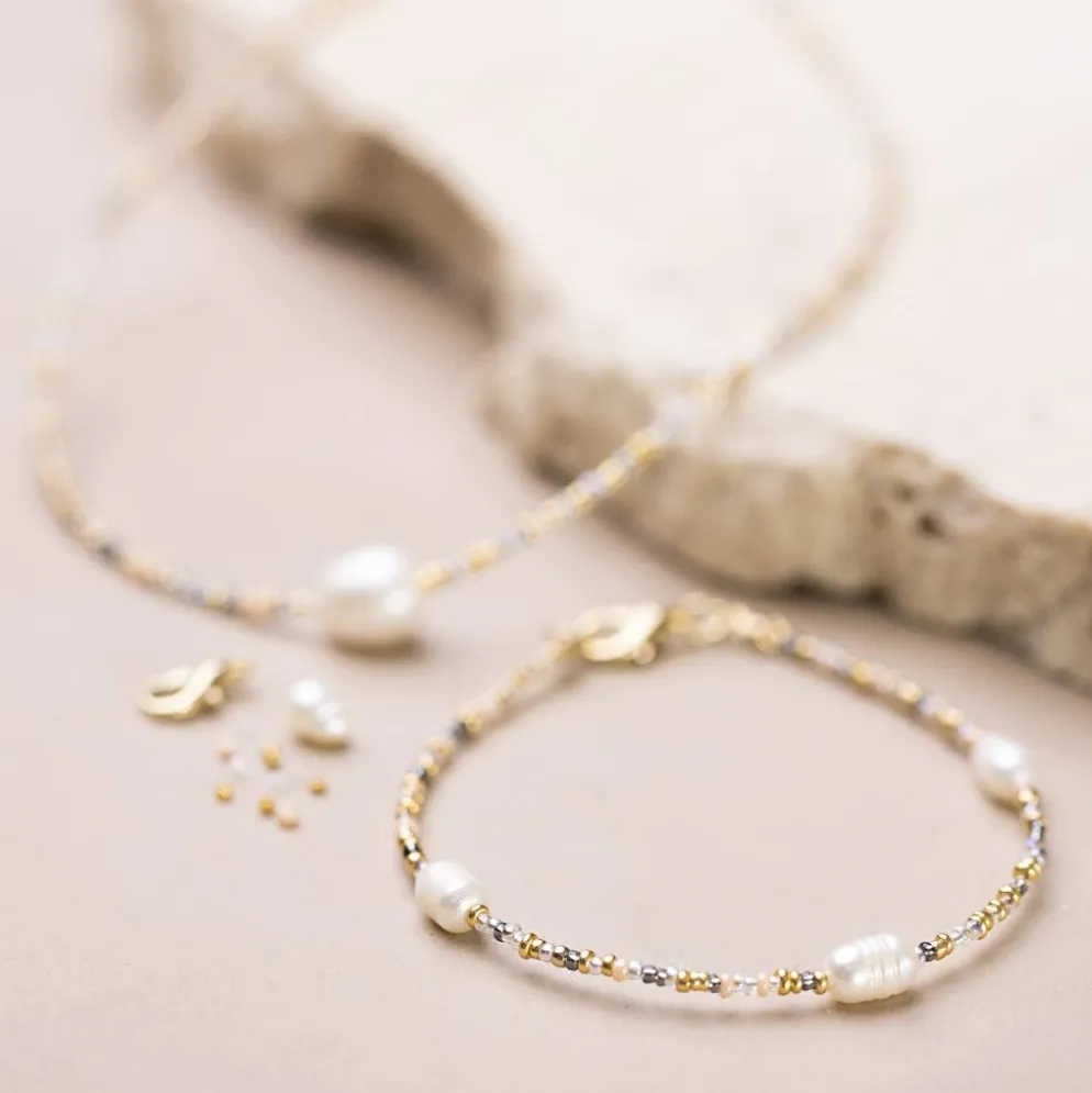 Mini DIY Kit Smycken, Armband och halsband med lås, 1 förp.