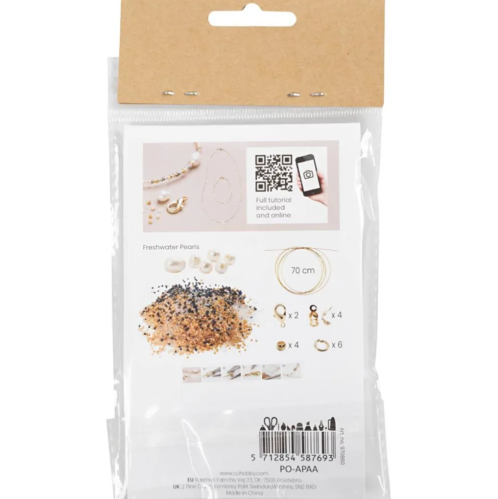 Mini DIY Kit Smycken, Armband och halsband med lås, 1 förp.